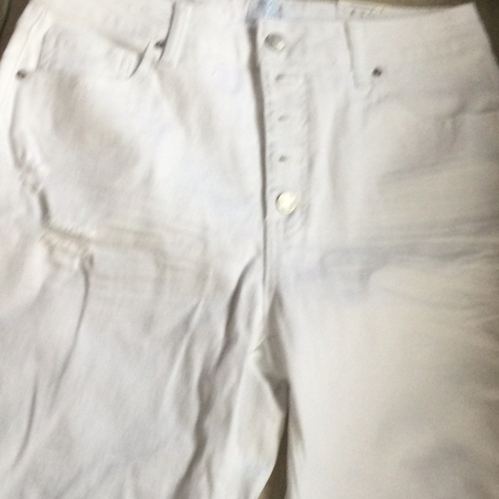 Classic White Denim Pants